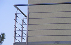 Zábradlí balkonové -nerezové